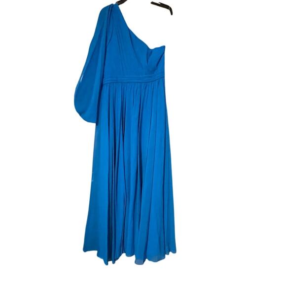 Sachin + Babi NEW Size 4 Makayla One Shoulder Embellished Gown Azure Blue NWT - Picture 8 of 10